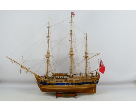 Mantua Models  - A kit built wooden model of 'The Endeavour 1768' . The kit is attributed to the 1:60 scale kit by Mantua Mod