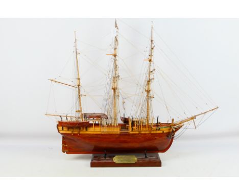 Model Shipways - A kit built wooden model of 'Charles W Morgan - Whaler 1841-1921'. The kit is very similar to the 1:64 scale