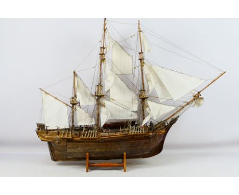Sergal - A kit built wooden model of HMS Bounty. The kit is attributed to the 1:60 scale kit by Sergal and is constructed to 
