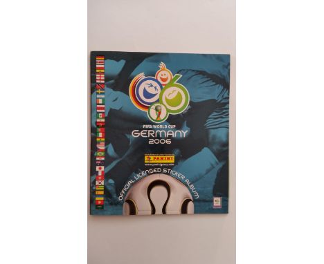 PANINI, empty Germany 2006 album, together with promotional uncut stickers, inc. Zinedine Zidane &amp; Cristiano Ronaldo etc.