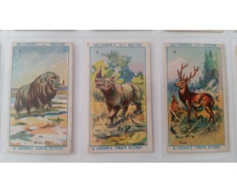 FARROWS, Animals At The Zoo, complete, a few with light staining to front &amp; back, G, some near VG, 50