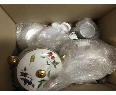 A large collection of ceramics including Royal Worcester and others.
