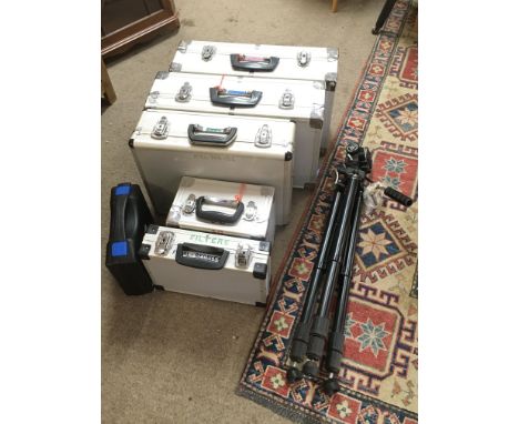 A collection of Cased Telescope equipment including Lunt Solar Systems model no LS60T, Lunt Calcium B1200 K-Line module, filt