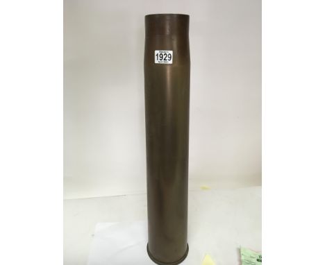 A large Second World War Artillery brass shell case ideal for a stick stand Hight 67cm