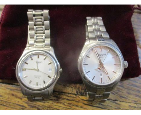 A Tissot Titanium PR50 gents wrist watch and Tissot Titanium PR100 gents wrist watchLocation: 