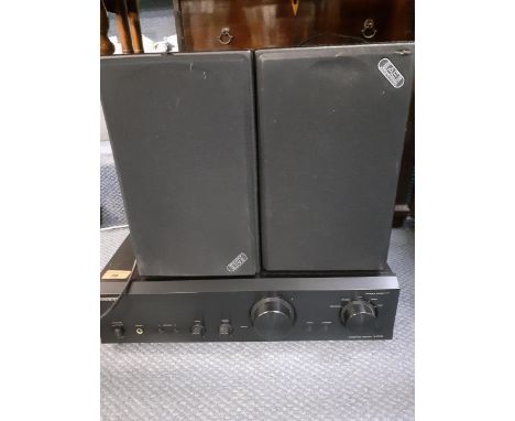 An Onkyo integrated amplifier A-9155 together with a pair of AE Acoustic Energy speakersLocation: SL 