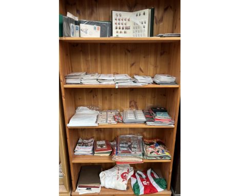 A large collection of first day covers together with stamps, cigarette cards, sporting memorabilia etc 