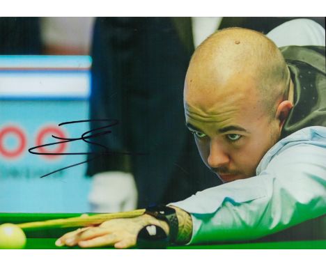 Snooker Luca Brecel signed 12x8 colour photo. Luca Brecel (born 8 March 1995) is a Belgian professional snooker player. He wo