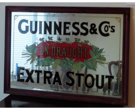 Vintage Guinness advertising wall mirror. Approx. 55 x 80cms

reasonable used condition 