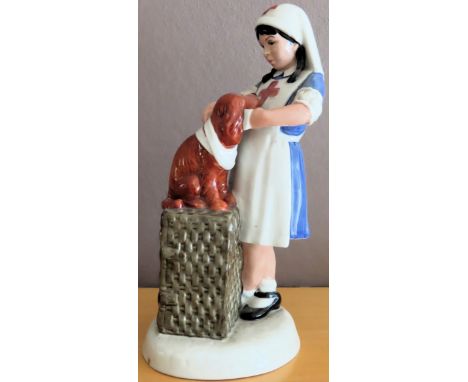 Royal Doulton glazed ceramic figure - Childhood Days 'It Wont Hurt'. HN2963

reasonable used condition 