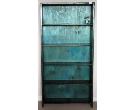 Set of vintage open bookshelves. Approx. 153 x 75 x 21cms

reasonable used condition with minor scuffs and scratches etc 