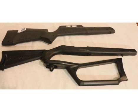 Rifle stocks, two by Ruger and Nite Site, Together with a new old stock Webley pistol brace. P&amp;P Group 3 (£25+VAT for the