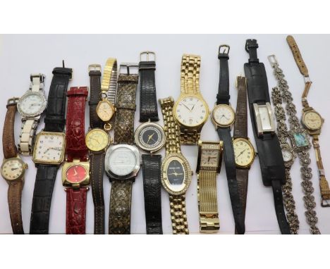 Mixed ladies and gents wristwatches. P&amp;P Group 1 (£14+VAT for the first lot and £1+VAT for subsequent lots) 