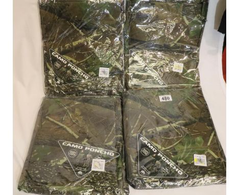 New old stock Angling Pursuits camo two piece waterproof set, one size fits all. P&amp;P Group 2 (£18+VAT for the first lot a