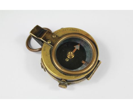 WWI Military Compass. The compass being Verner's Pattern VIII with E Koehn 1918 engraved to back, Geneve Suisse nr 134739.&nb