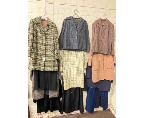 Collection of ladies vintage coats.