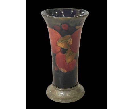 Moorcroft pomegranate Tudric vase, 16cm.