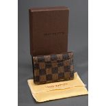 Louis Vuitton Visitenkartenetui in Damier Ebene Canvas, Nr. VI2112, Original Box und Staubbeutel, 1