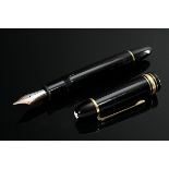 Mont Blanc Meisterstück 149 Füllfederhalter mit Weiß- und Gelbgold 585 Feder, 1990, L. 14,9cm