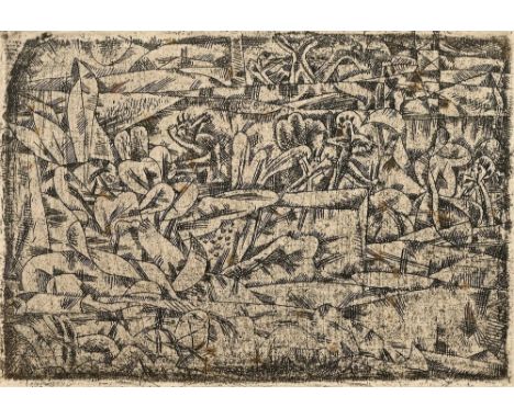 Klee, Paul (1879-1940) "Garten der Leidenschaft" 1913, Radierung, u. bez., freigestellt gerahmt, PM 9,7x14,5cm, BM 25x32,5cm 