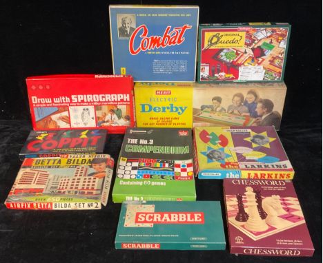 Toys &amp; Juvenalia - board games and novelty games, including Merit Electric Derby, boxed; Chad Valley Larkins game, boxed;