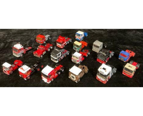 Toys &amp; Juvenalia - a collection of unboxed lorry tractor units, including Corgi (17) 
