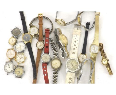 Selection of gentlemen's and ladies wristwatches to include Rone, Sekonda, Timex, Yeoman, Montine, Douglas, Avia, Sekonda, Ro