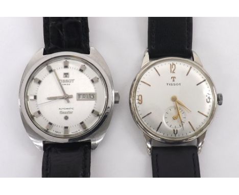 Tissot Seastar automatic stainless steel gentleman's wristwatch, ref. 46587-1X, silvered dial with baton markers, inner minut