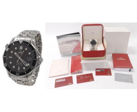 Omega Seamaster Diver 300m Professional Co-Axial Chronometer stainless steel gentleman's bracelet watch, ref. 21230412001002,