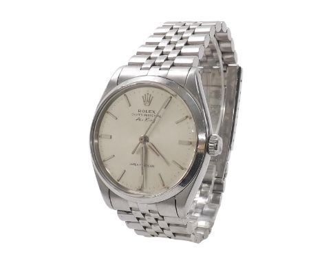 Rolex Oyster Perpetual Air-King Super Precision stainless steel gentleman's bracelet watch, ref. 5500, circa 1962, serial no.