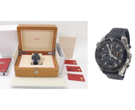 Omega Seamaster Planet Ocean 600m Co-Axial Master Chronometer chronograph stainless steel gentleman's bracelet watch, ref. 21