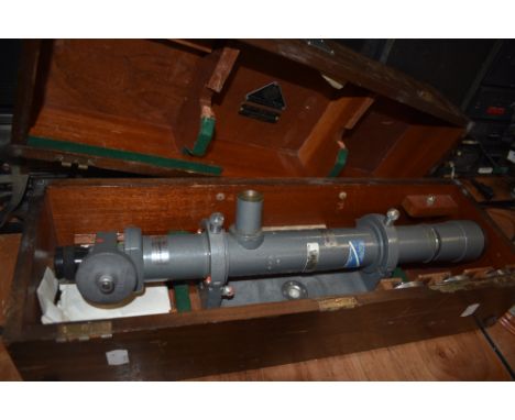 A vintage Engis equipment company Autocollimator/ Alignment telescope, in box.