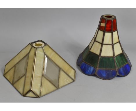Two Reproduction Tiffany Style Light Shades 