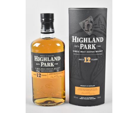 A Single 70cl Bottle of Highland Park Single Malt Scotch Whisky, Aged 12 Years 