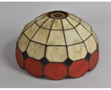 A Modern Reproduction Tiffany Style Light Shade, 29cms Diameter 