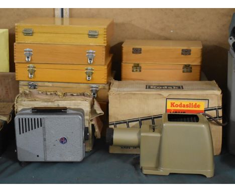 A Collection of Various Slides, Kodak Home Projector Etc 