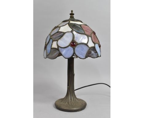 A Modern Tiffany Style Table Lamp, 37cms High 