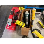 (3) 4-1/2" Angle Grinders; Dewalt, Makita, & Milwaukee