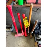 (3) Dead Blow Hammers & (2) Sledgehammers