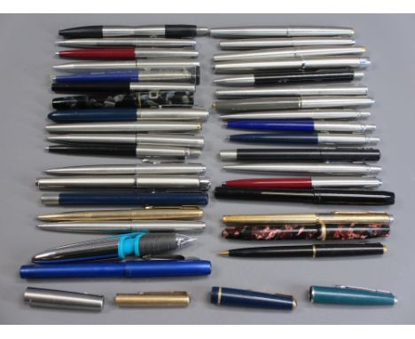 PARKER FOUNTAIN PENS, BALLPOINT PENS &amp; PENCILS - a group to include vintage and modern and Parker parts AND Vintage and M