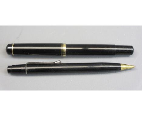 PELIKAN CLASSIC M200 FOUNTAIN PEN, VINTAGE/MODERN (1982 - circa 1990) - black with plunger filling system with translucent in