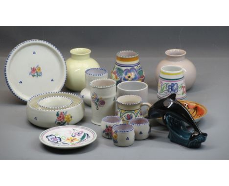 POOLE - vintage and later assortment including pink based example
