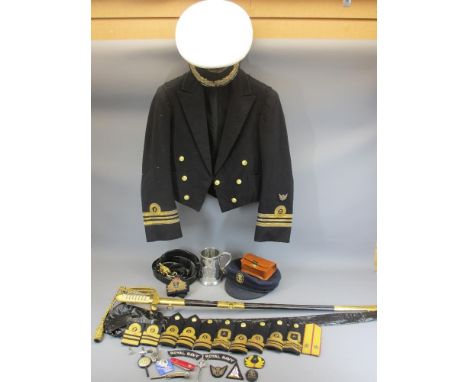 ROYAL NAVY DRESS SWORD by Wilkinson Sword Ltd, the blade with ER cypher and 'By Appointment to HM Queen Elizabeth II', dress 