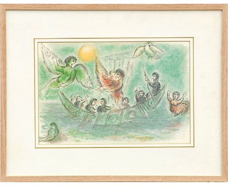 MARC CHAGALL 'The Sirens', off set lithograph, Ref. Odyssey, 27cm x 40cm. 