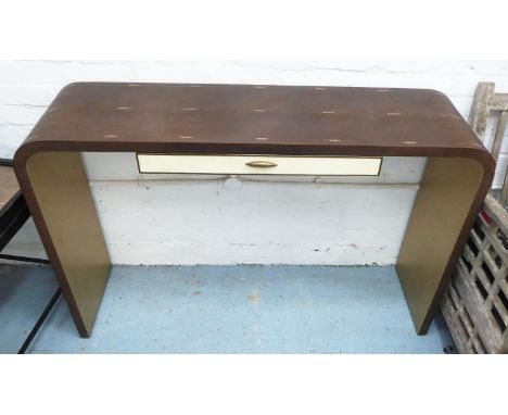 JULIAN CHICHESTER FAUX SHAGREEN FINISH RENE CONSOLE TABLE, with a single drawer, 130cm W x 86cm H x 36cm D. 