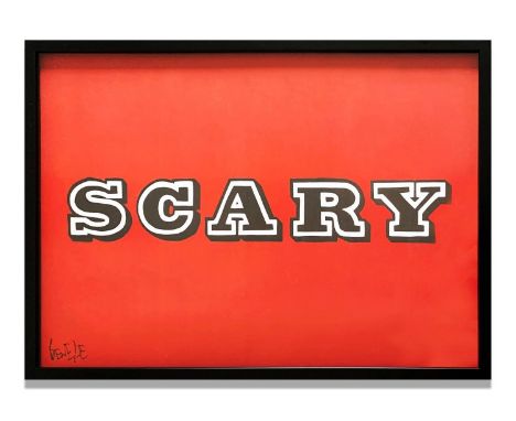 BEN EINE 'Scary', print on paper, edition of 250, signed lower left, 50cm x 70cm, framed and glazed. (Subject to ARR - see Bu