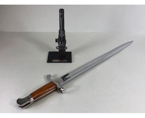 Militaria interest, British Mk 111 1887 pattern Martini Henry bayonet, Wilkinson sword London, polished plate finish for late