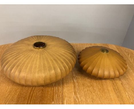 Antique and Vintage lighting, two 1960s/70s Chinese style lampshades (of the type retailed by Liberty's of London)