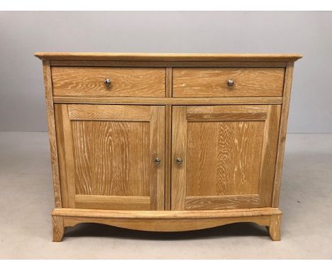 Modern sideboard with two drawers and cupboards under A/F approx 103cm wide