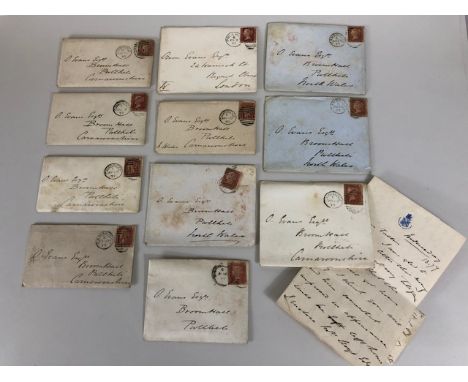 Stamps and postal history, collection of Victorian letters to Cambridge university Pitt Club and Magdalene collage each envel